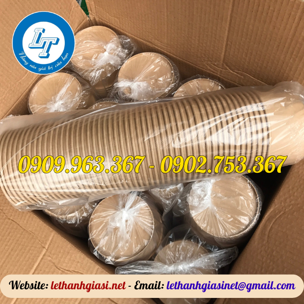 TÔ GIẤY KRAFT 1000ML NẮP NHỰA PP tô giấy kraft nâu