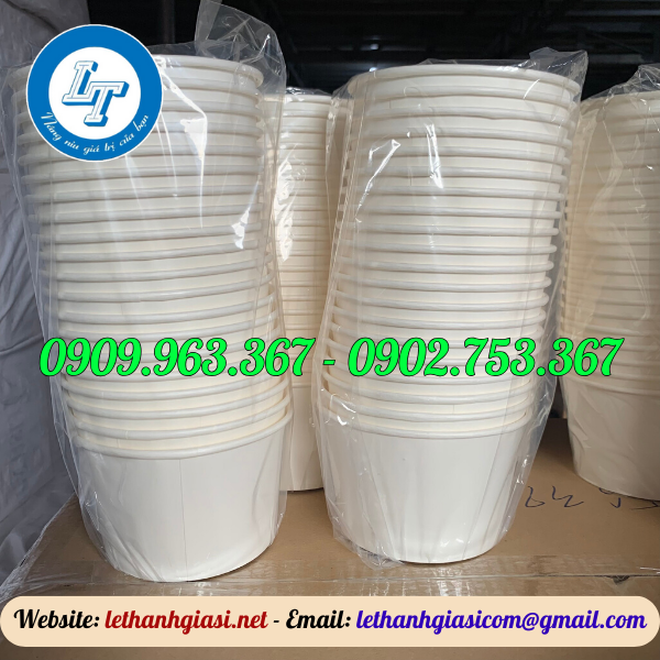 LẤY SỈ TÔ GIẤY 500ML, 1000ML GIÁ RẺ TẠI NHÀ MÁY tô giấy trắng