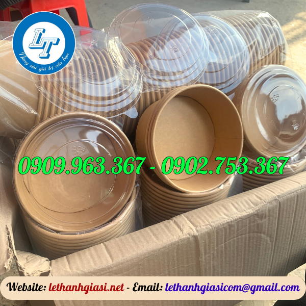 Bỏ sỉ tô giấy đựng bún phở giá rẻ tận xưởng tô giấy kraft 500ml