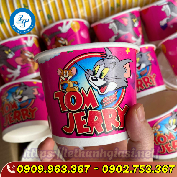 TÔ GIẤY 300ML ĐỰNG CHÈ, KEM GIÁ SỈ RẺ TPHCM TÔ GIẤY 300ML ĐỰNG CHÈ, KEM GIÁ SỈ RẺ TPHCM