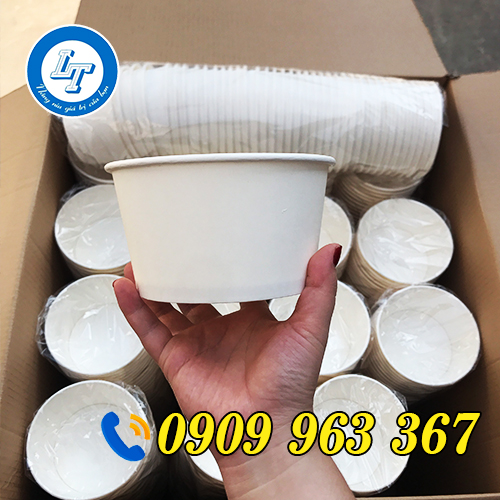 TÔ GIẤY, CỐC GIẤY ĐỰNG CHÁO NÓNG GIÁ RẺ CHO CỬA HÀNG tô giấy trắng