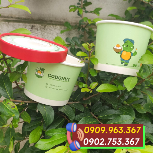 Mua ly giấy đựng kem tươi ở đâu giá rẻ uy tín? tô giấy đựng kem