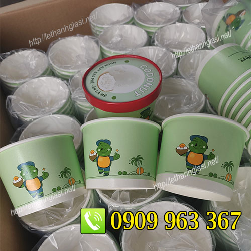 CÔNG TY SẢN XUẤT TÔ GIẤY DÙNG 1 LẦN GIÁ RẺ TPHCM tô giấy đựng kem