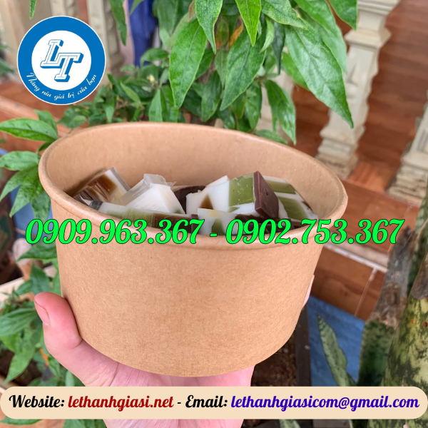 TÔ GIẤY ĐỰNG THỨC ĂN GIÁ SỈ TIỀN GIANG tô giấy nâu