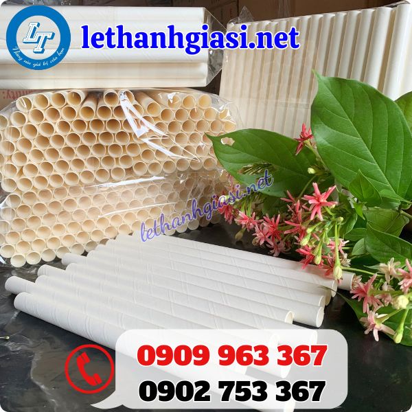 tổng kho phân phối sỉ lẻ ống hút giấy trắng giá rẻ nhất thị trường