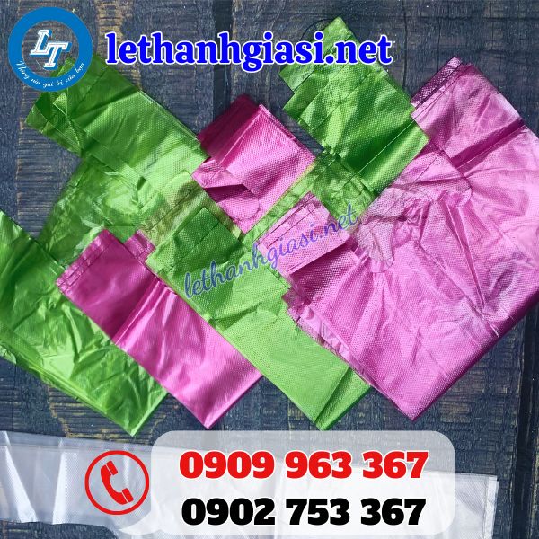 tống kho phân phối sỉ lẻ túi xốp màu 2 quai tiện lợi giá sỉ siêu rẻ