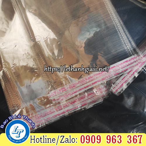 TÚI BÓNG KÍNH MUA Ở ĐÂU RẺ TẠI TPHCM túi opp dán miệng