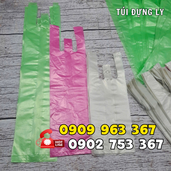 TÚI ĐỰNG 1 LY 2 LY 3 LY MÀU TRẮNG, HỒNG, XANH GIÁ SỈ RẺ túi đựng ly