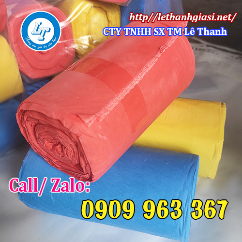 TÚI ĐỰNG RÁC GIÁ SỈ RẺ CHO NHÀ PHÂN PHỐI túi rác cuộn lốc 3 màu