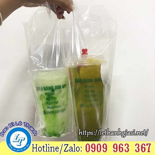 SẢN XUẤT CÁC LOẠI TÚI ĐỰNG TRÀ SỮA MANG VỀ túi đựng 2 ly trà sữa có vách ngăn