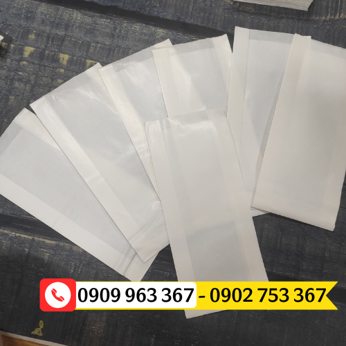 Mua bao giấy gói bánh mì ở đâu giá rẻ? túi giấy đựng bánh mì màu trắng
