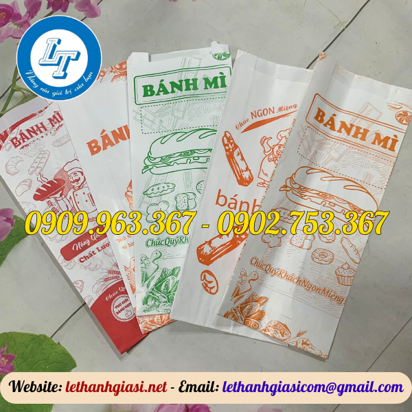 NƠI BÁN SỈ TÚI GIẤY ĐỰNG BÁNH MÌ GIÁ PHẢI CHĂNG túi đựng bánh mì giấy