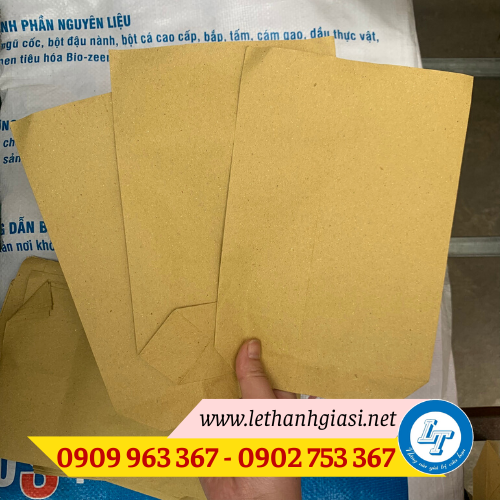 Cung cấp túi giấy đựng gà rán, khoai tây chiên giá sỉ túi giấy kraft không quai đựng thực phẩm