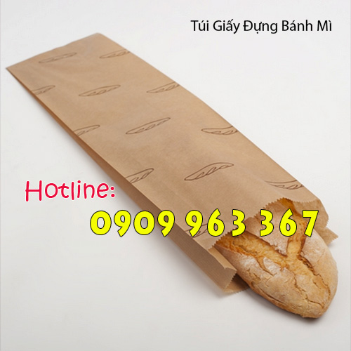 ĐẠI LÝ CUNG CẤP GIÁ RẺ TÚI GIẤY GÓI BÁNH MÌ AN TOÀN túi giấy đựng bánh mì