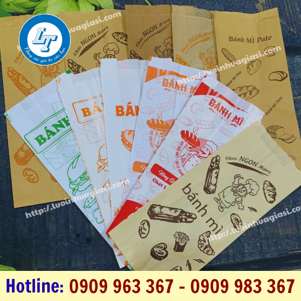 TÚI GIẤY ĐỰNG BÁNH MÌ TRẮNG TRƠN, NÂU TRƠN TÚI GIẤY ĐỰNG BÁNH MÌ TRẮNG TRƠN, NÂU TRƠN