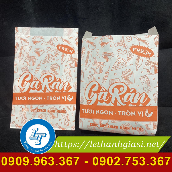 túi giấy gà rán