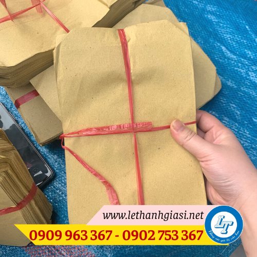 Cung cấp túi giấy đựng gà rán, khoai tây chiên giá sỉ túi giấy kraft màu nâu đựng thức ăn nhanh