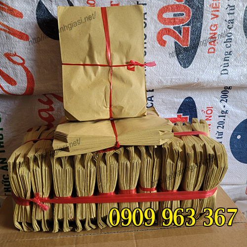 BỎ SỈ TÚI GIẤY ĐỰNG ĐỒ CHIÊN, KHOAI TÂY, GÀ RÁN GIAO TẬN NƠI TPHCM túi giấy kraft