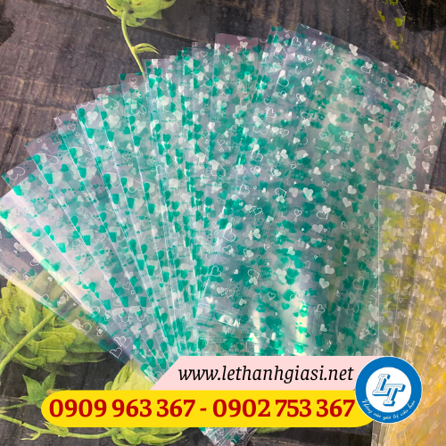 Nơi bán túi hột xoài trong suốt có in giá rẻ hấp dẫn túi hột xoài in tim