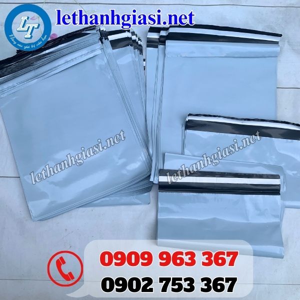 túi niêm phong màu xám 2 lớp dày dặn giá sỉ