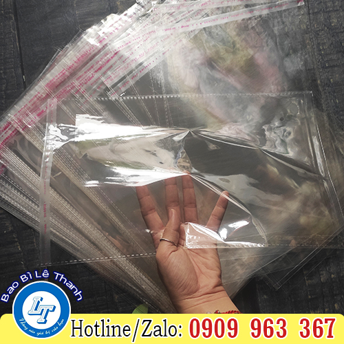 TÚI BÓNG KÍNH MUA Ở ĐÂU RẺ TẠI TPHCM túi bóng kính opp có dán miệng