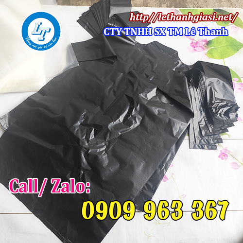SẢN XUẤT TÚI RÁC MÀU ĐEN GIÁ RẺ TPHCM túi rác đen có quai
