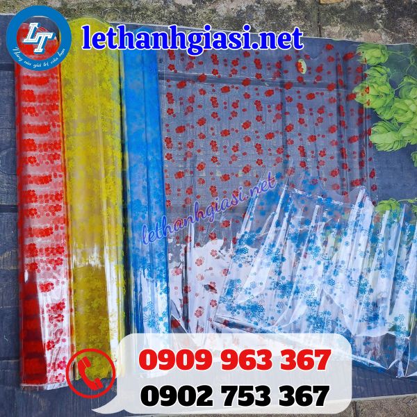 túi và giấy kiếng gói quà họa tiết in sẵn giá sỉ