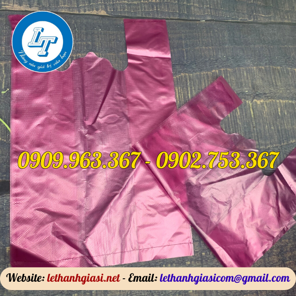 NHÀ CUNG CẤP TÚI NI LÔNG, TÚI BÓNG GIÁ RẺ TPHCM túi xốp màu hồng