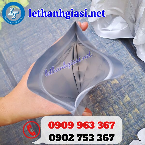 túi zip 2 mặt bạc đáy đứng giá rẻ đủ kích cỡ