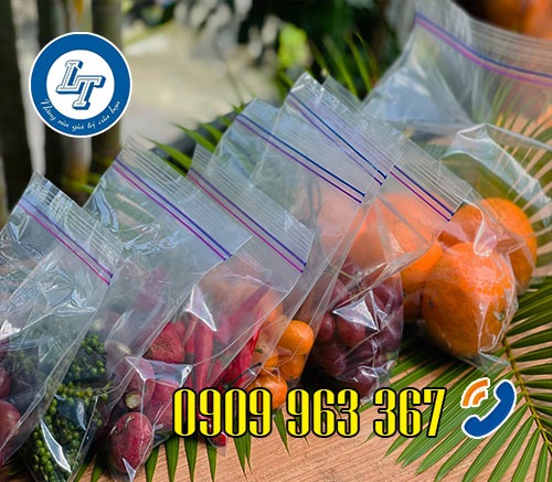 NƠI BÁN SỈ CÁC LOẠI TÚI ZIP GIÁ RẺ NHẤT TPHCM túi zip chỉ đỏ đựng trái cây