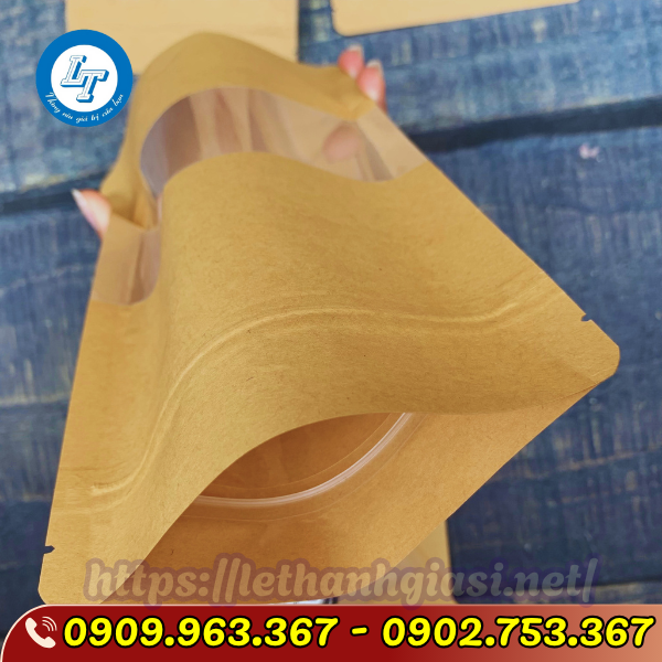 TÚI ZIP GIẤY ĐỰNG THỰC PHẨM GIÁ SỈ túi zipper giấy