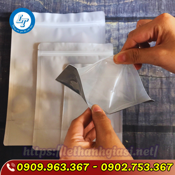 TÚI ZIPPER 1 MẶT BẠC 1 MẶT TRONG TÚI ZIPPER 1 MẶT BẠC 1 MẶT TRONG