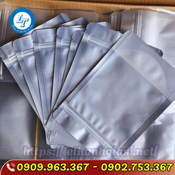 TÚI ZIPPER 1 MẶT BẠC 1 MẶT TRONG TÚI ZIPPER 1 MẶT BẠC 1 MẶT TRONG