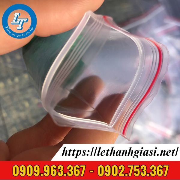 xưởng chuyên sỉ túi zip chỉ đỏ theo thùng