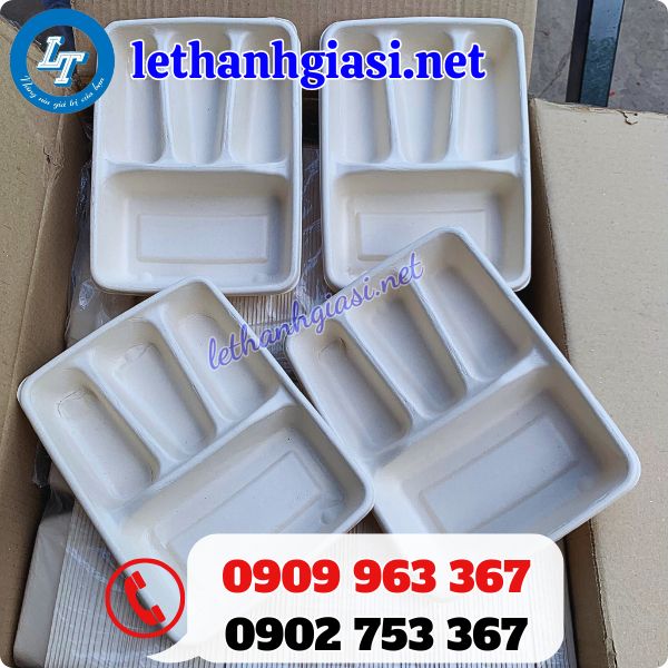 xưởng sỉ hộp bã mía 4 ngăn giá tốt nhất thị trường