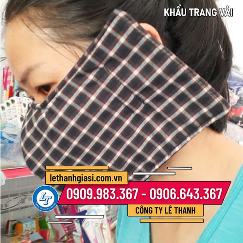 KHẨU TRANG VẢI giá sỉ chống nắng 2 lớp KHẨU TRANG VẢI giá sỉ chống nắng 2 lớp