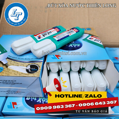 Bút xóa nước giá sỉ giá rẻ hộp 10 cây có nắp 4 Bút xóa nước giá sỉ giá rẻ hộp 10 cây có nắp 4