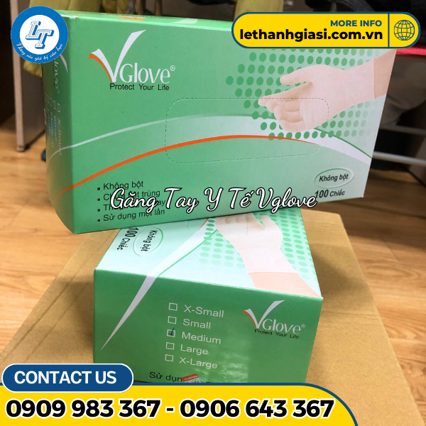 Găng tay y tế VGLOVE không bột Găng tay y tế VGLOVE không bột