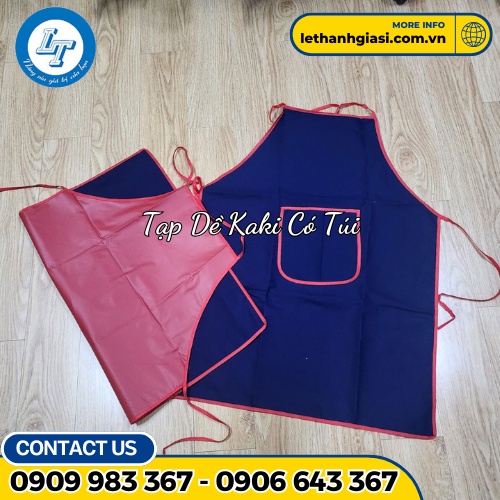 Tạp dề yếm vải kaki bảo hộ 2 Tạp dề yếm vải kaki bảo hộ 2