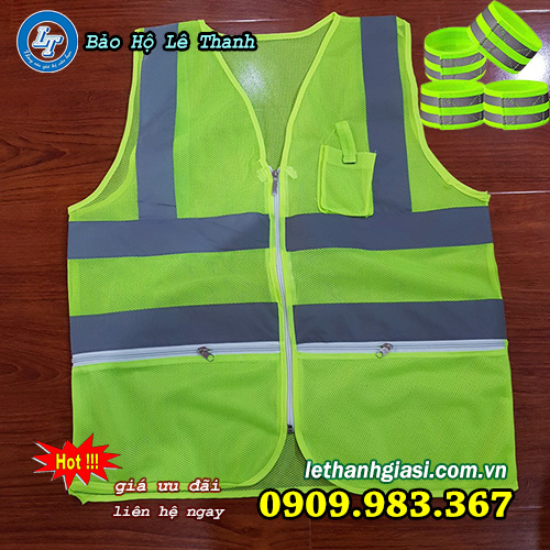 đặt mua áo phản quan gile trong xây dựng, làm việc đêm gile phản quang