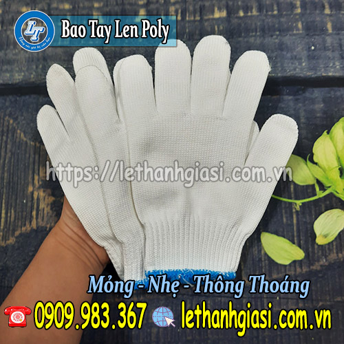 xưởng cung cấp găng tay len poly may sẵn giá sỉ len poly