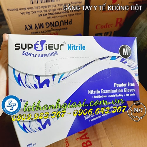 Xưởng bán sỉ GĂNG TAY Y TẾ KHÔNG BỘT màu trắng Xưởng bán sỉ GĂNG TAY Y TẾ KHÔNG BỘT màu trắng