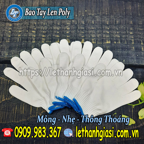 xưởng cung cấp găng tay len poly may sẵn giá sỉ len poly
