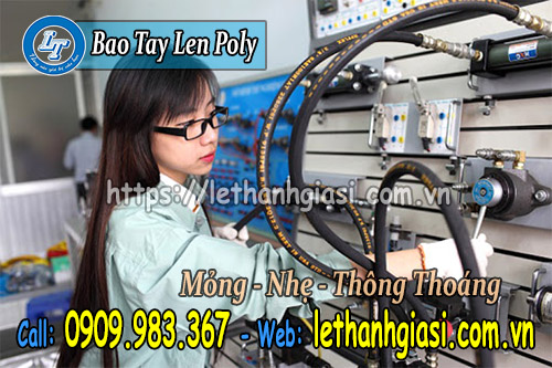 xưởng cung cấp găng tay len poly may sẵn giá sỉ len poly