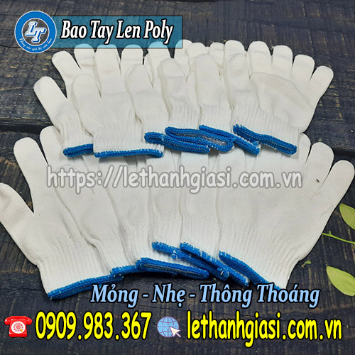 xưởng cung cấp găng tay len poly may sẵn giá sỉ len poly