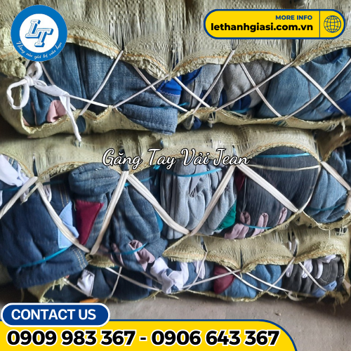 găng tay vải jean găng tay vải jean