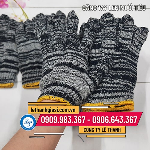 Bán GĂNG TAY LEN MUỐI TIÊU tại kho xưởng HCM Bán GĂNG TAY LEN MUỐI TIÊU tại kho xưởng HCM