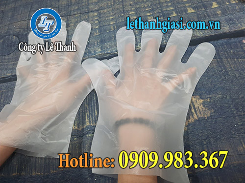 giá sỉ một bao găng tay nilon, găng tay dùng 1 lần gt nilon