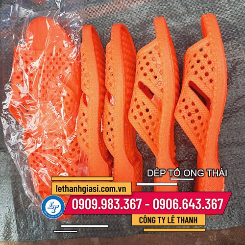 Trùm buôn dép tổ ong đỏ cam giá sỉ Trùm buôn dép tổ ong đỏ cam giá sỉ