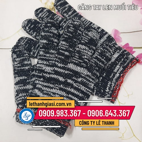Bán GĂNG TAY LEN MUỐI TIÊU tại kho xưởng HCM Bán GĂNG TAY LEN MUỐI TIÊU tại kho xưởng HCM